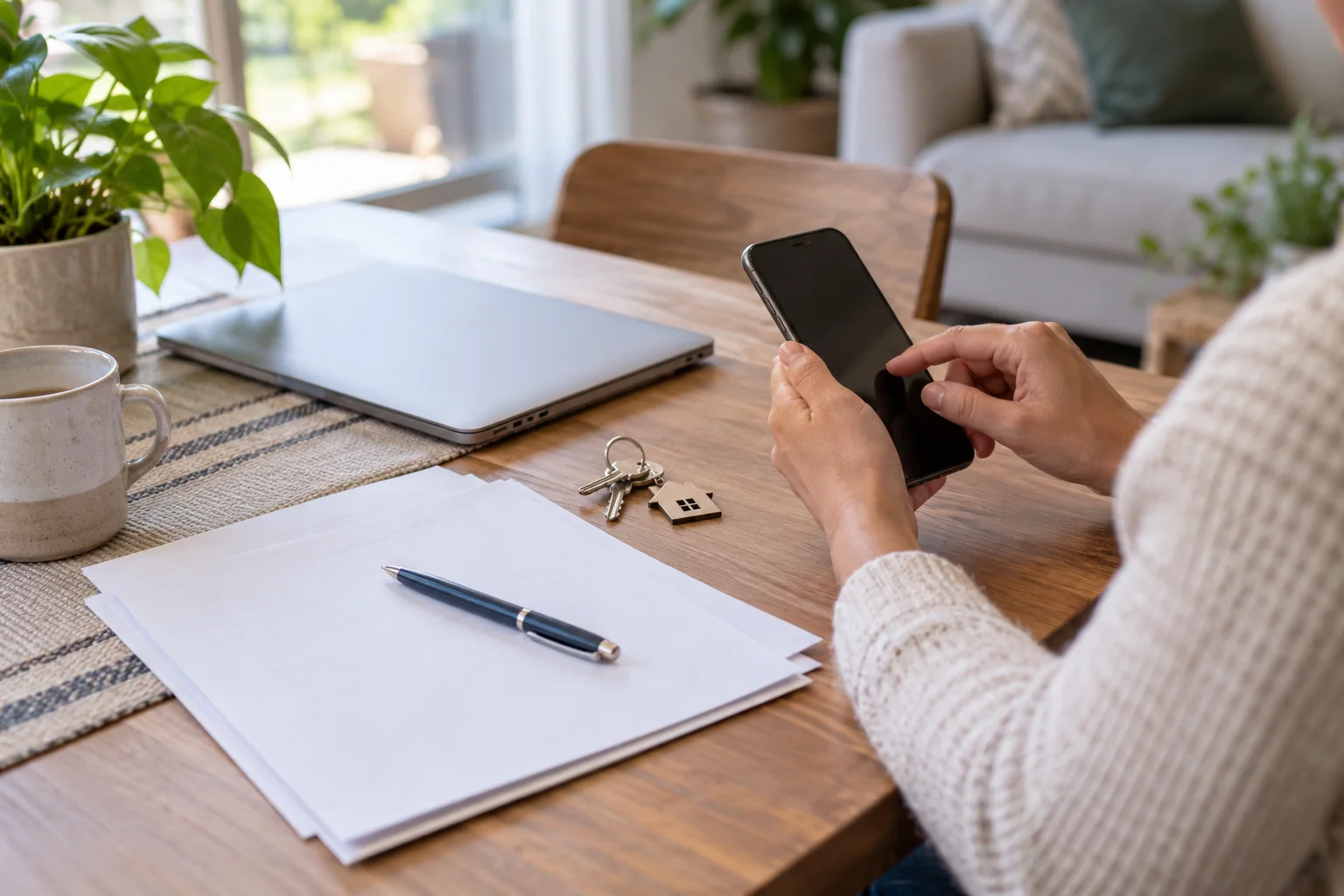 Homebuyer verifying closing payment instructions by telephone
